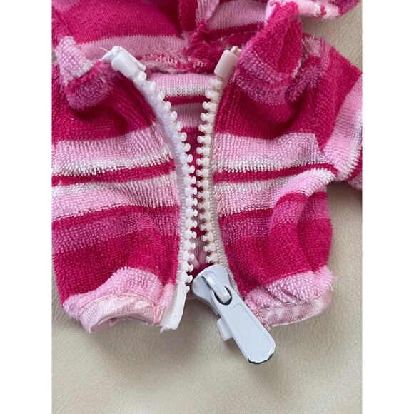 Vintage Striped Doll Hoodie With Zipper - Picture 4 of 8